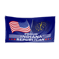 Proud Indiana Republican  3 x 5 Flag - Limited Edition Flags