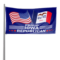 Proud Iowa Republican 3 x 5 Flag - Limited Edition Flags