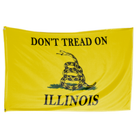 Don't Tread on Illinois 3 x 5 Gadsden Flag - Limited Edition