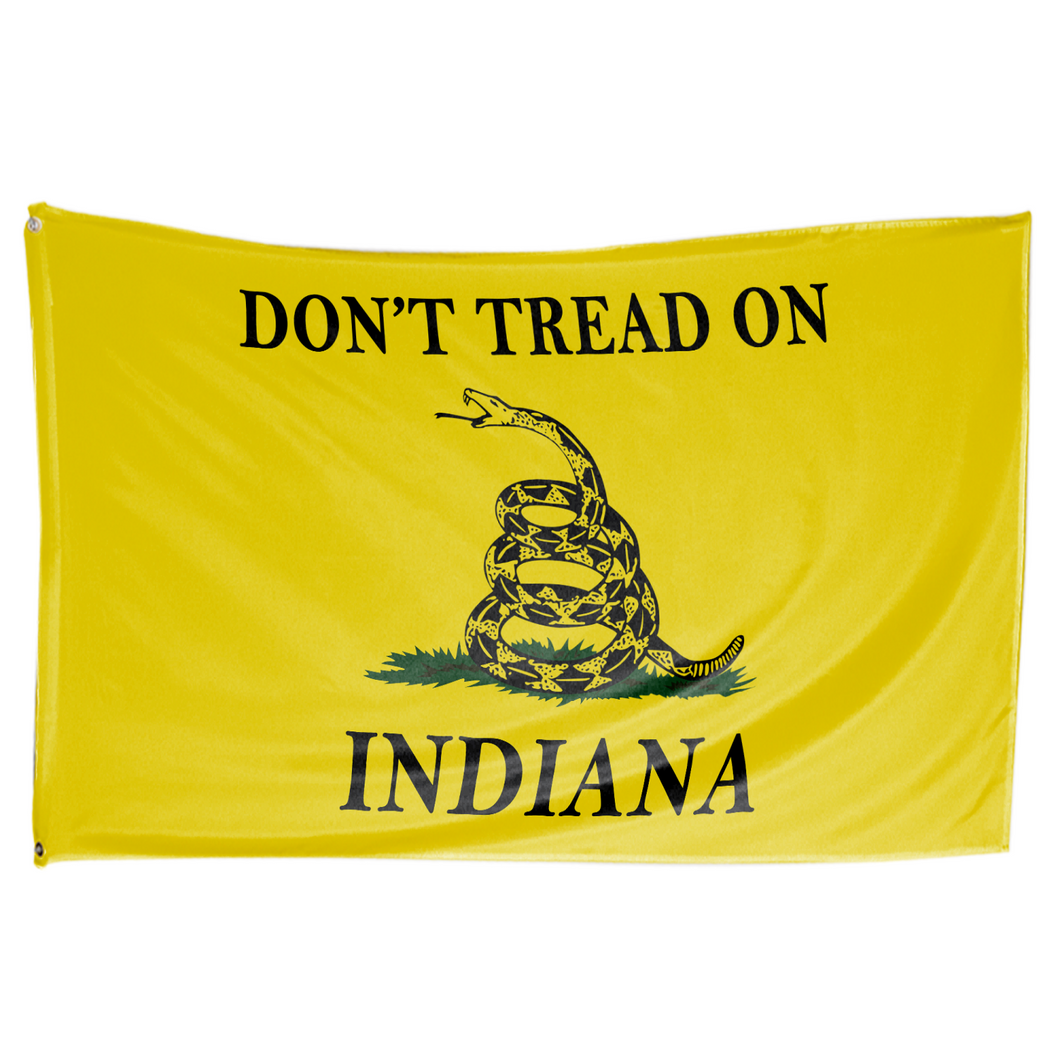 Don't Tread on Indiana 3 x 5 Gadsden Flag - Limited Edition
