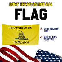 Don't Tread on Indiana 3 x 5 Gadsden Flag - Limited Edition