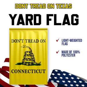 Don't Tread On Connecticut Yard Flag- Limited Edition Garden Flag