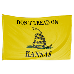 Don't Tread on Kansas 3 x 5 Gadsden Flag - Limited Edition
