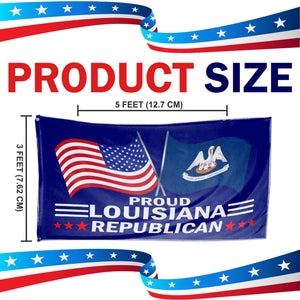 Proud Louisiana Republican 3 x 5 Flag - Limited Edition Flags