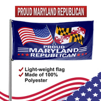 Proud Maryland Republican 3 x 5 Flag - Limited Edition Flags