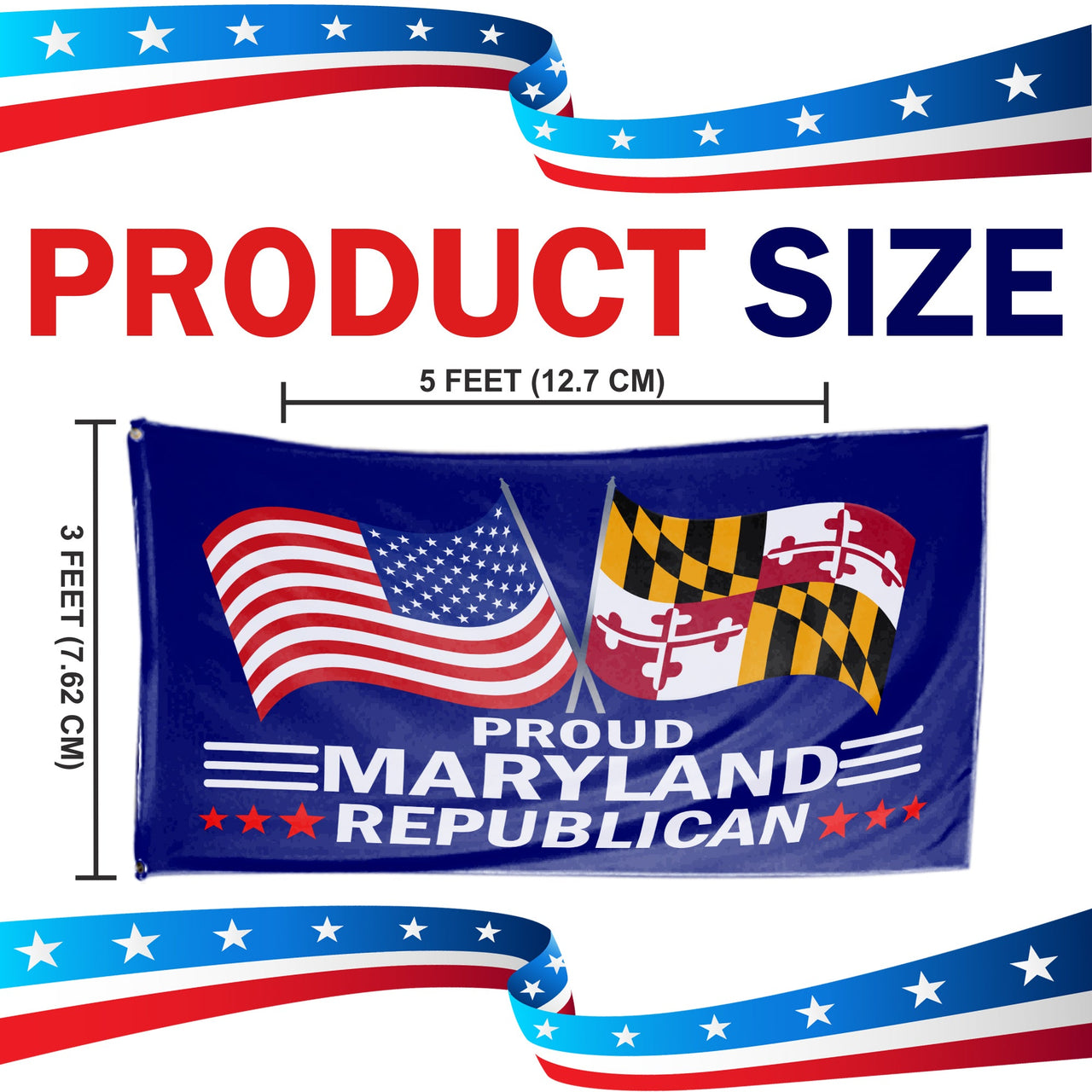 Proud Maryland Republican 3 x 5 Flag - Limited Edition Flags