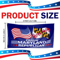 Proud Maryland Republican 3 x 5 Flag - Limited Edition Flags