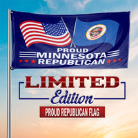 Proud Minnesota Republican 3 x 5 Flag - Limited Edition Flags