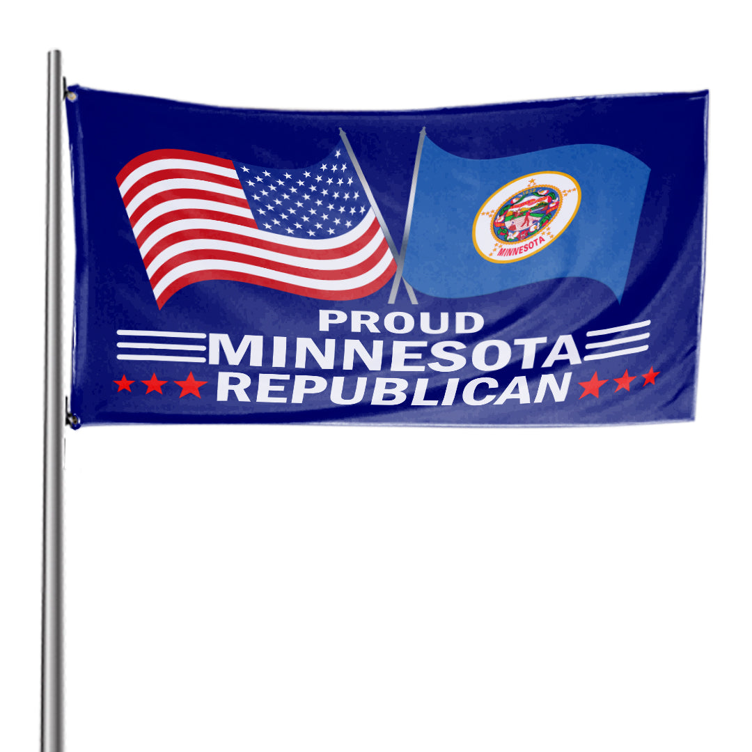 Proud Minnesota Republican 3 x 5 Flag - Limited Edition Flags