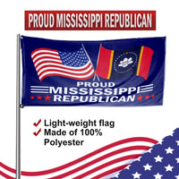 Proud Mississippi Republican 3 x 5 Flag - Limited Edition Flags