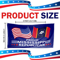 Proud Mississippi Republican 3 x 5 Flag - Limited Edition Flags