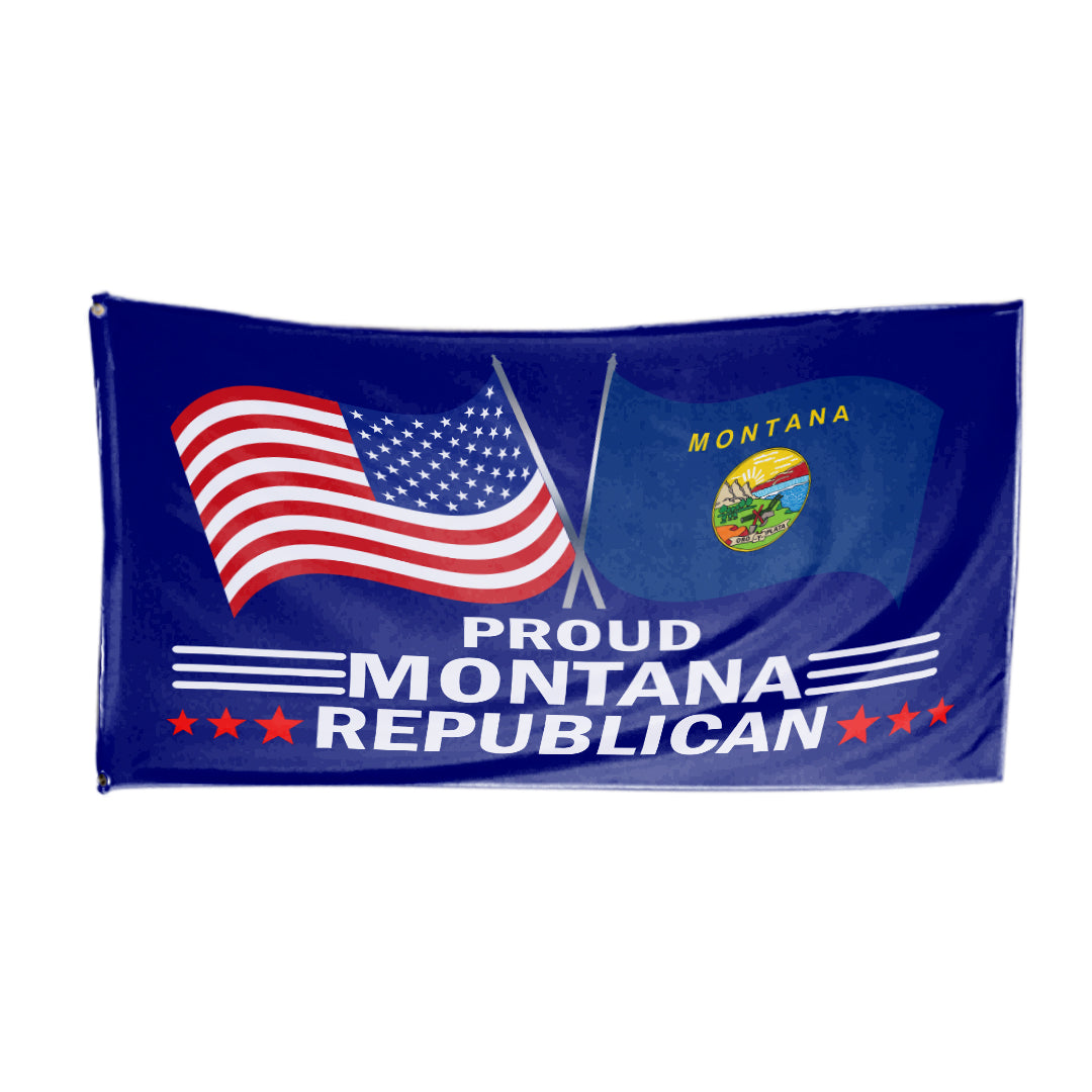 Proud Montana Republican 3 x 5 Flag - Limited Edition Flags