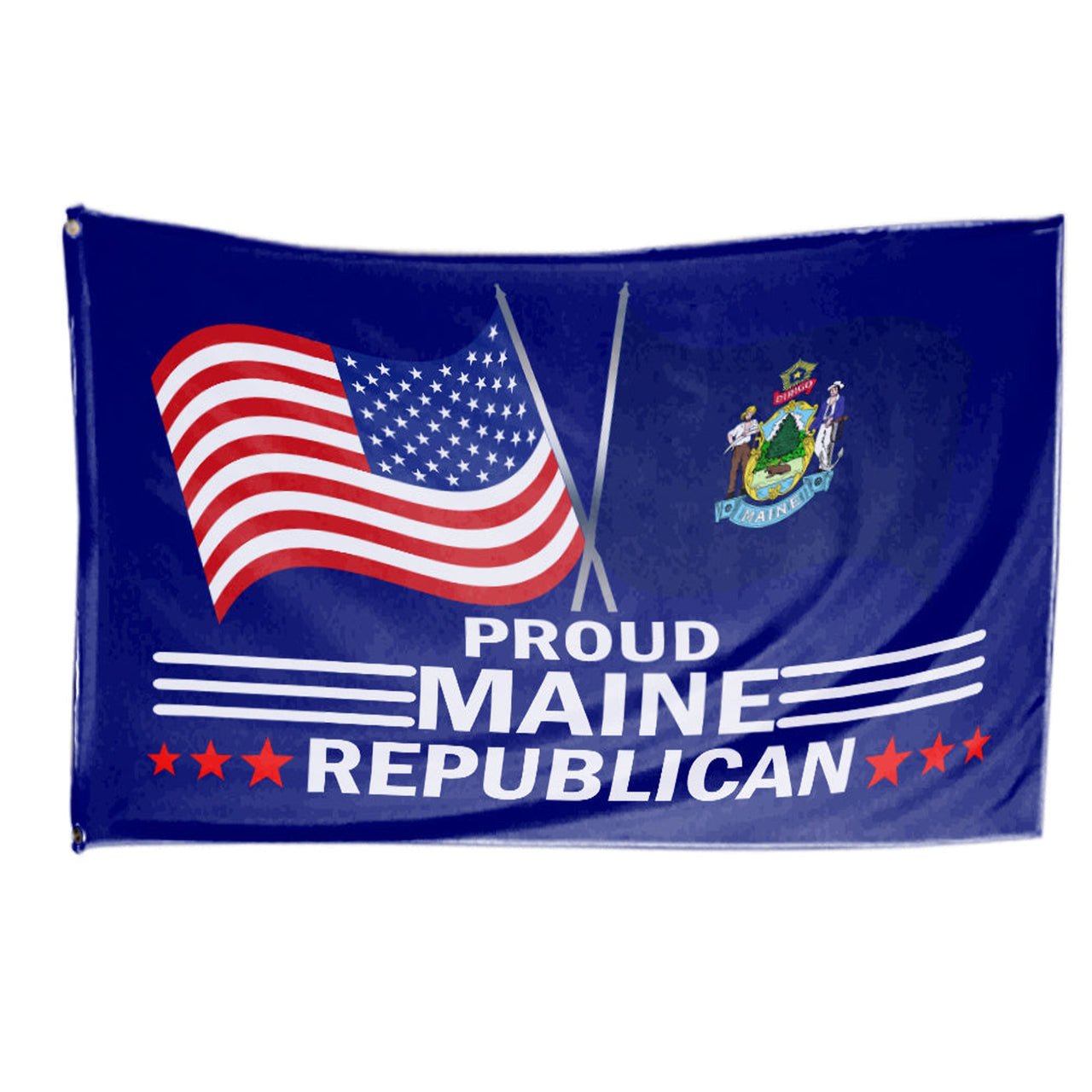 Proud Maine Republican 3 x 5 Flag - Limited Edition Flags