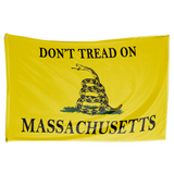 Don't Tread on Massachusetts 3 x 5 Gadsden Flag - Limited Edition