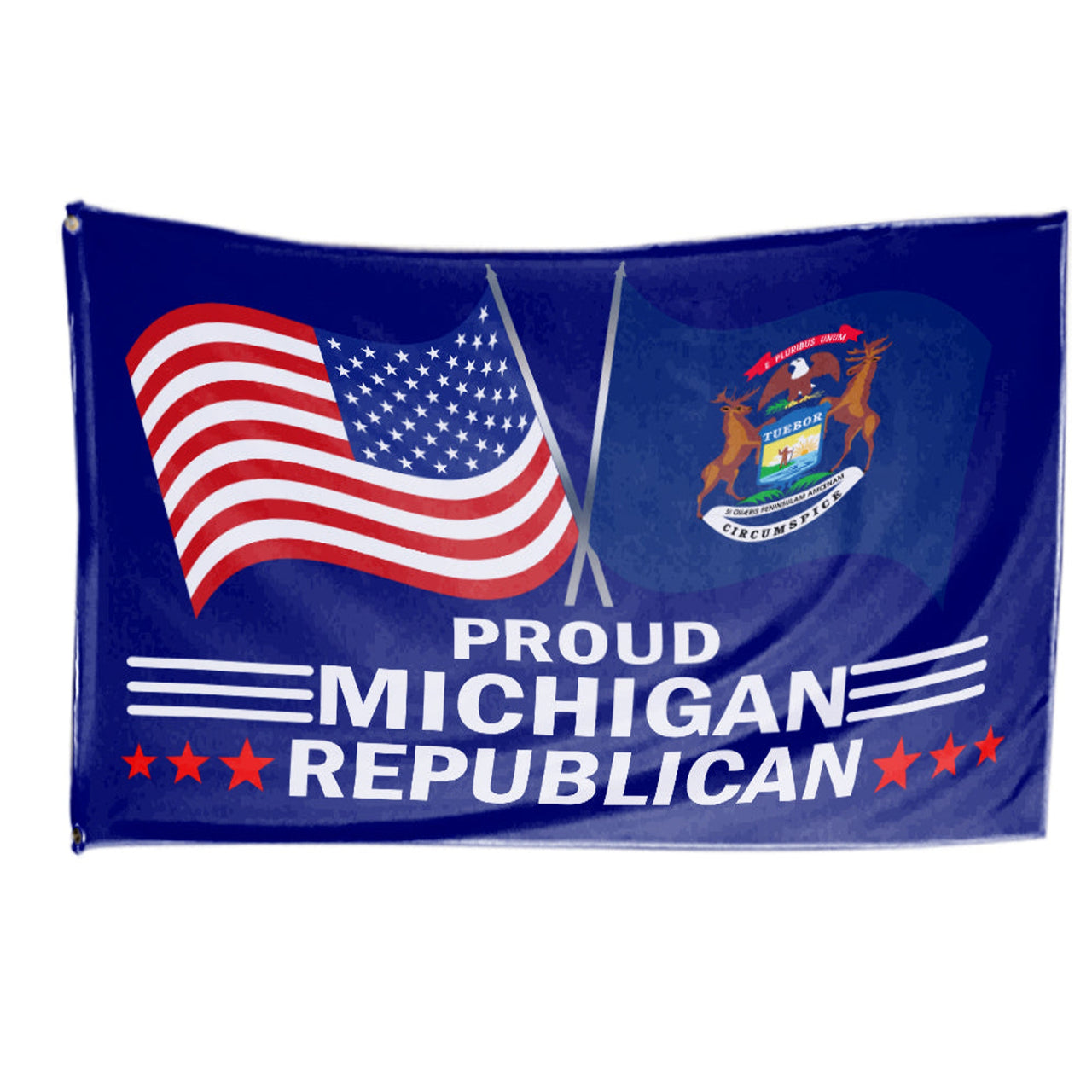 Proud Michigan Republican 3 x 5 Flag - Limited Edition Flags