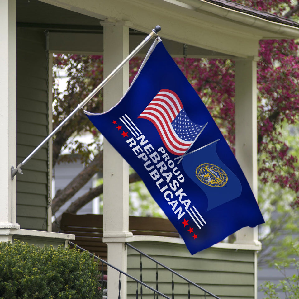Proud Nebraska Republican 3 x 5 Flag - Limited Edition Flags