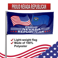 Proud Nevada Republican 3 x 5 Flag - Limited Edition Flags