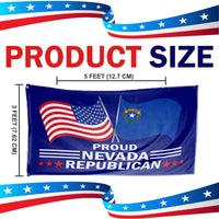 Proud Nevada Republican 3 x 5 Flag - Limited Edition Flags
