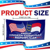 Proud North Carolina Republican 3 x 5 Flag - Limited Edition Flags
