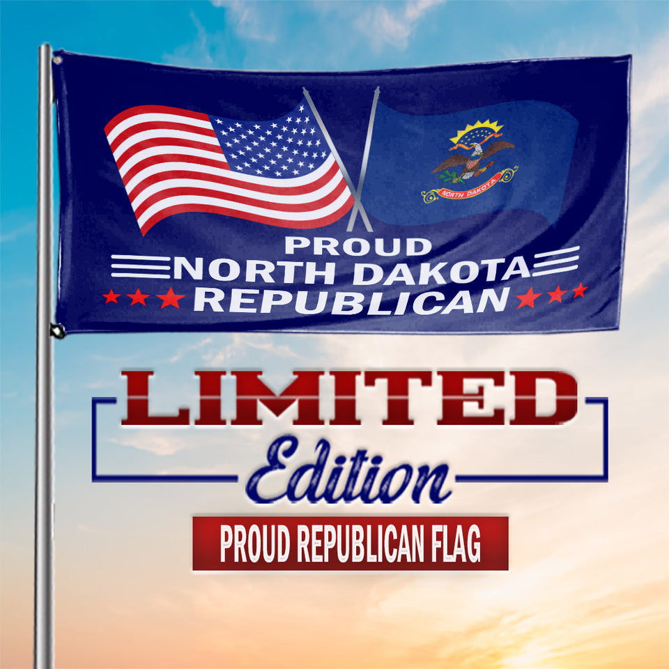 Proud North Dakota Republican 3 x 5 Flag - Limited Edition Flags