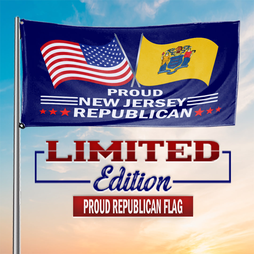 Proud New Jersey Republican 3 x 5 Flag - Limited Edition Flags