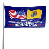 Proud New Jersey Republican 3 x 5 Flag - Limited Edition Flags