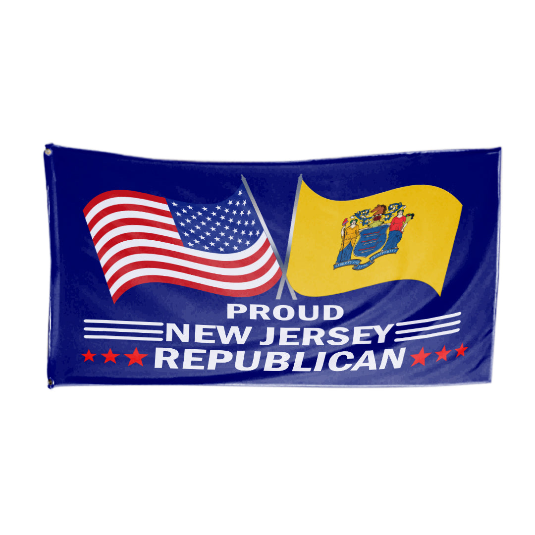 Proud New Jersey Republican 3 x 5 Flag - Limited Edition Flags