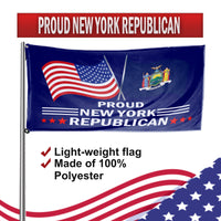 Proud New York Republican 3 x 5 Flag - Limited Edition Flags