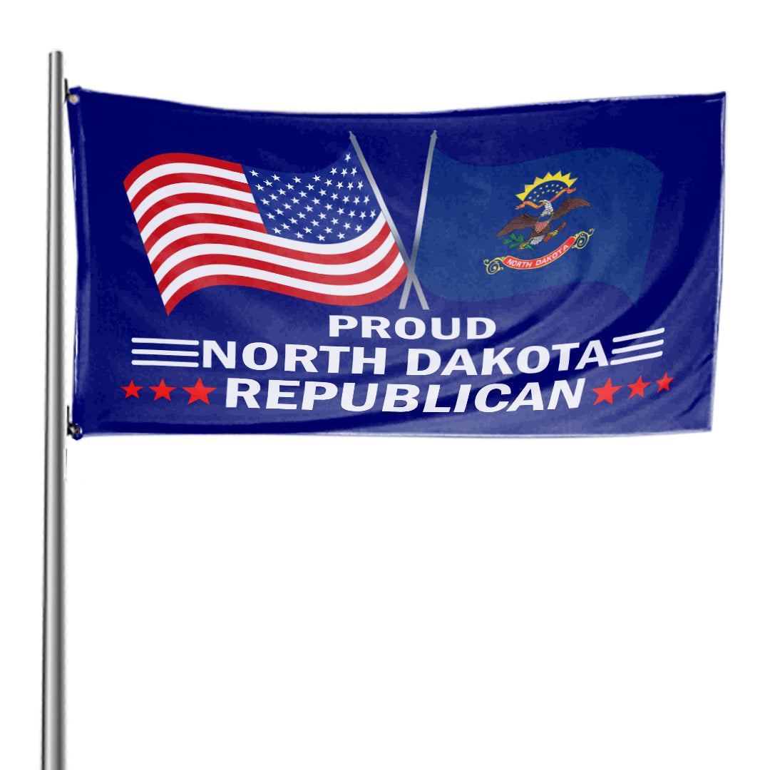 Proud North Dakota Republican 3 x 5 Flag - Limited Edition Flags