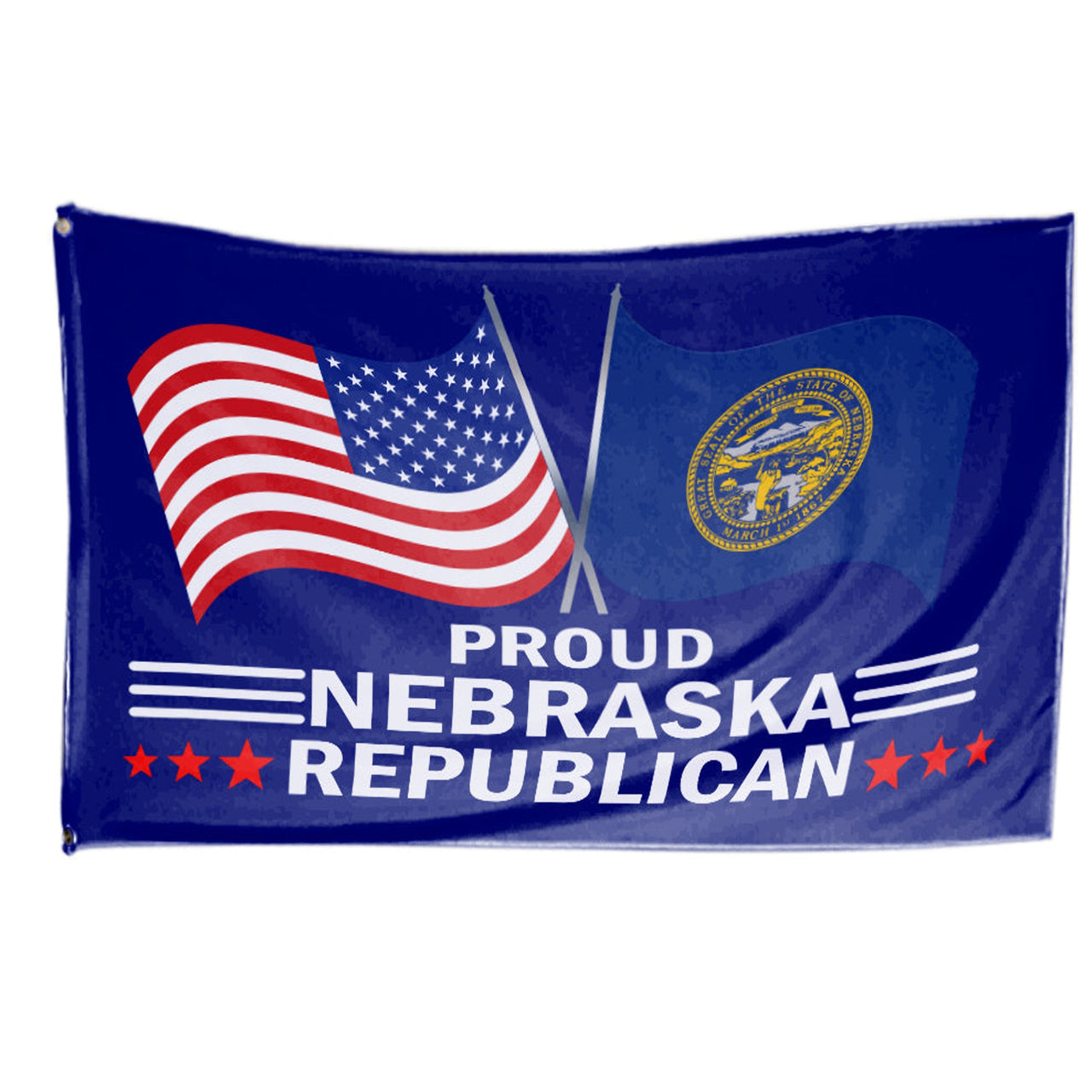 Proud Nebraska Republican 3 x 5 Flag - Limited Edition Flags