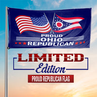 Proud Ohio Republican 3 x 5 Flag - Limited Edition Flags