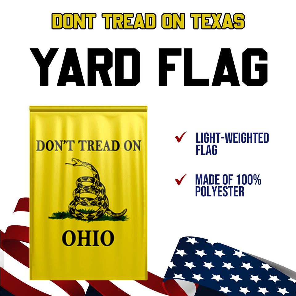 Don't Tread On Ohio Yard Flag- Limited Edition Garden Flag