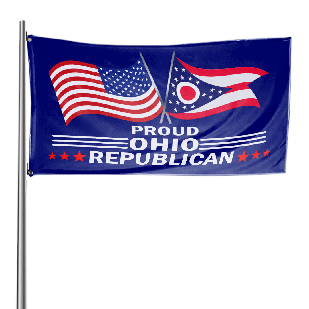 Proud Ohio Republican 3 x 5 Flag - Limited Edition Flags