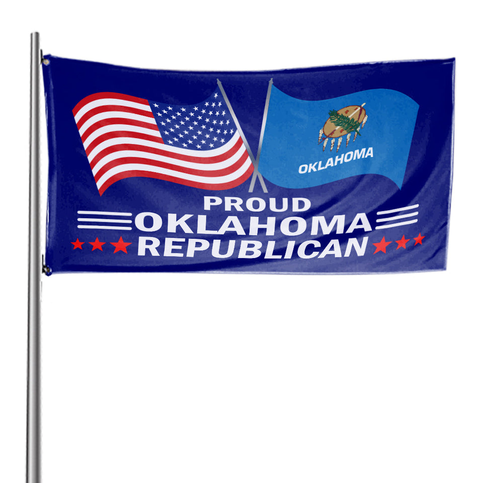 Proud Oklahoma Republican 3 x 5 Flag - Limited Edition Flags