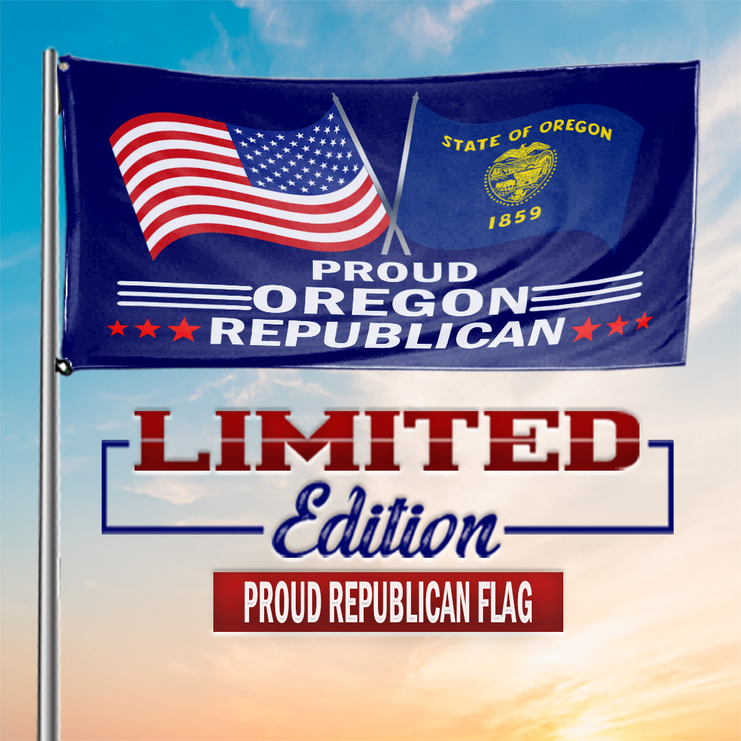 Proud Oregon Republican 3 x 5 Flag - Limited Edition Flags