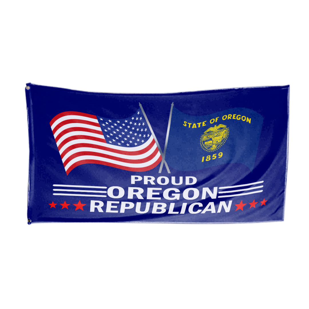 Proud Oregon Republican 3 x 5 Flag - Limited Edition Flags