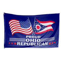 Proud Ohio Republican 3 x 5 Flag - Limited Edition Flags