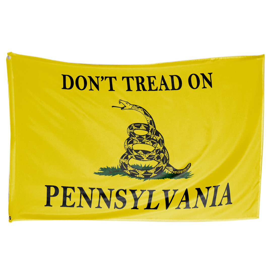 50 States Don't Tread On 3 X 5 Gadsden Flag - Limited Edition Dual Flags - All States Available