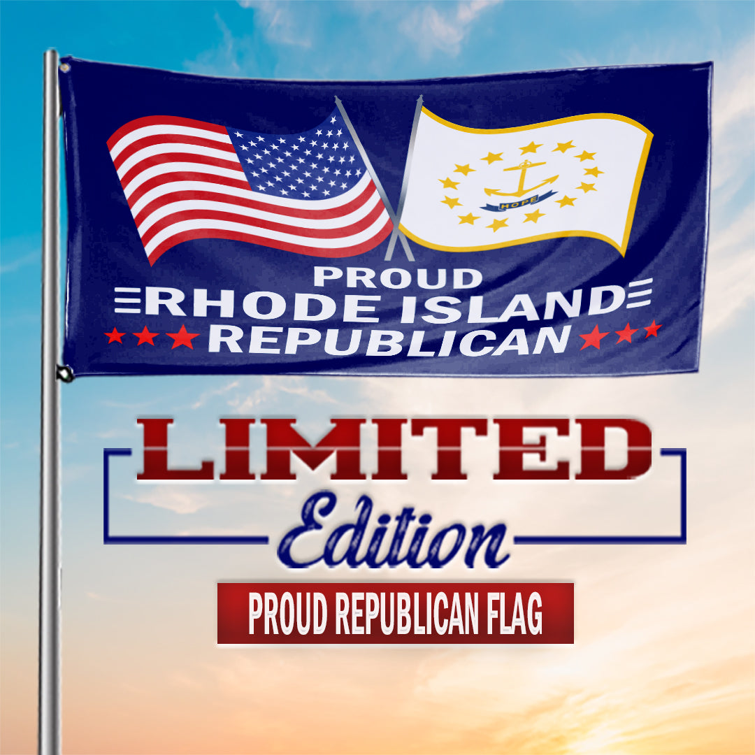 Proud Rhode Island Republican 3 x 5 Flag - Limited Edition Flags