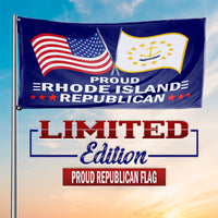 Proud Rhode Island Republican 3 x 5 Flag - Limited Edition Flags