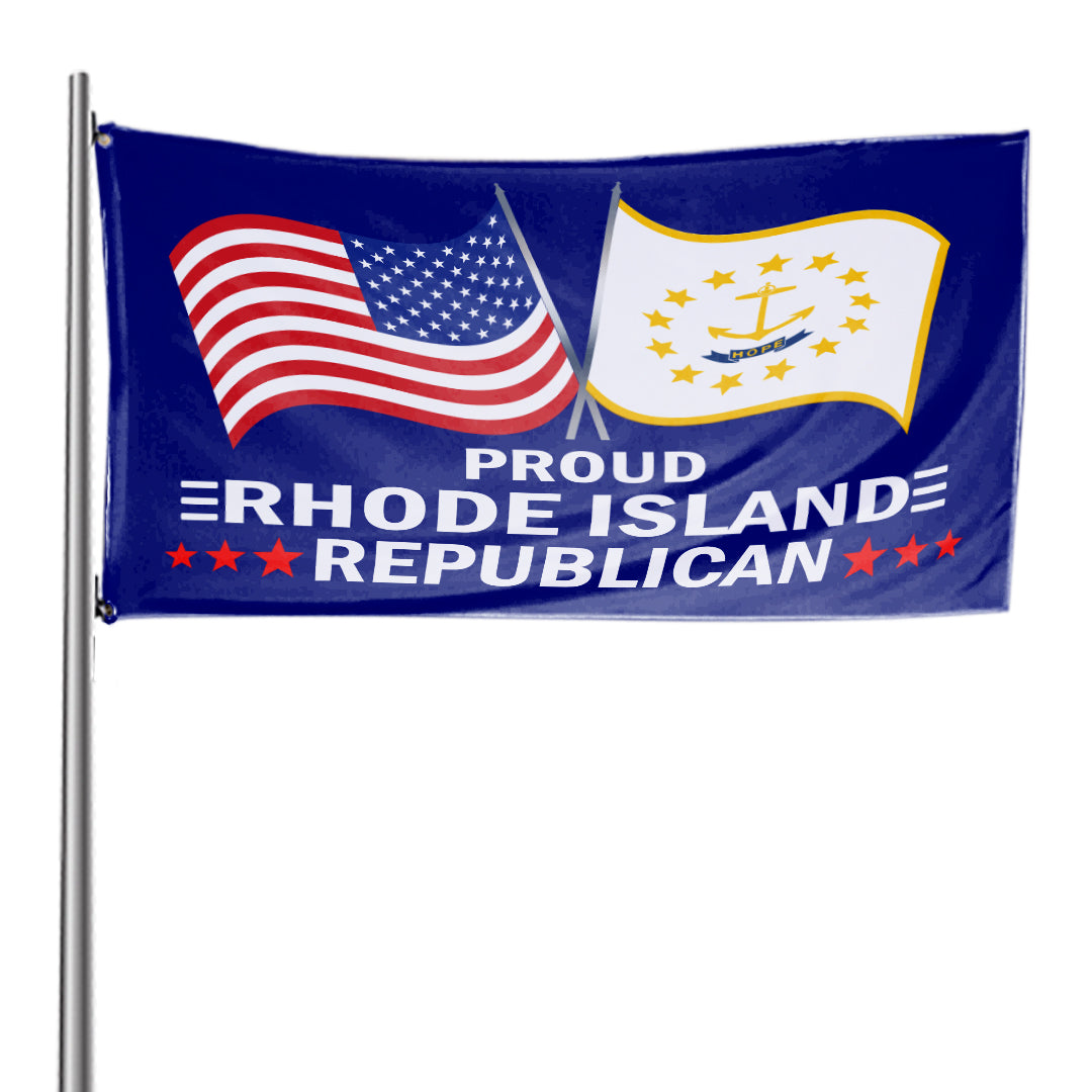 Proud Rhode Island Republican 3 x 5 Flag - Limited Edition Flags