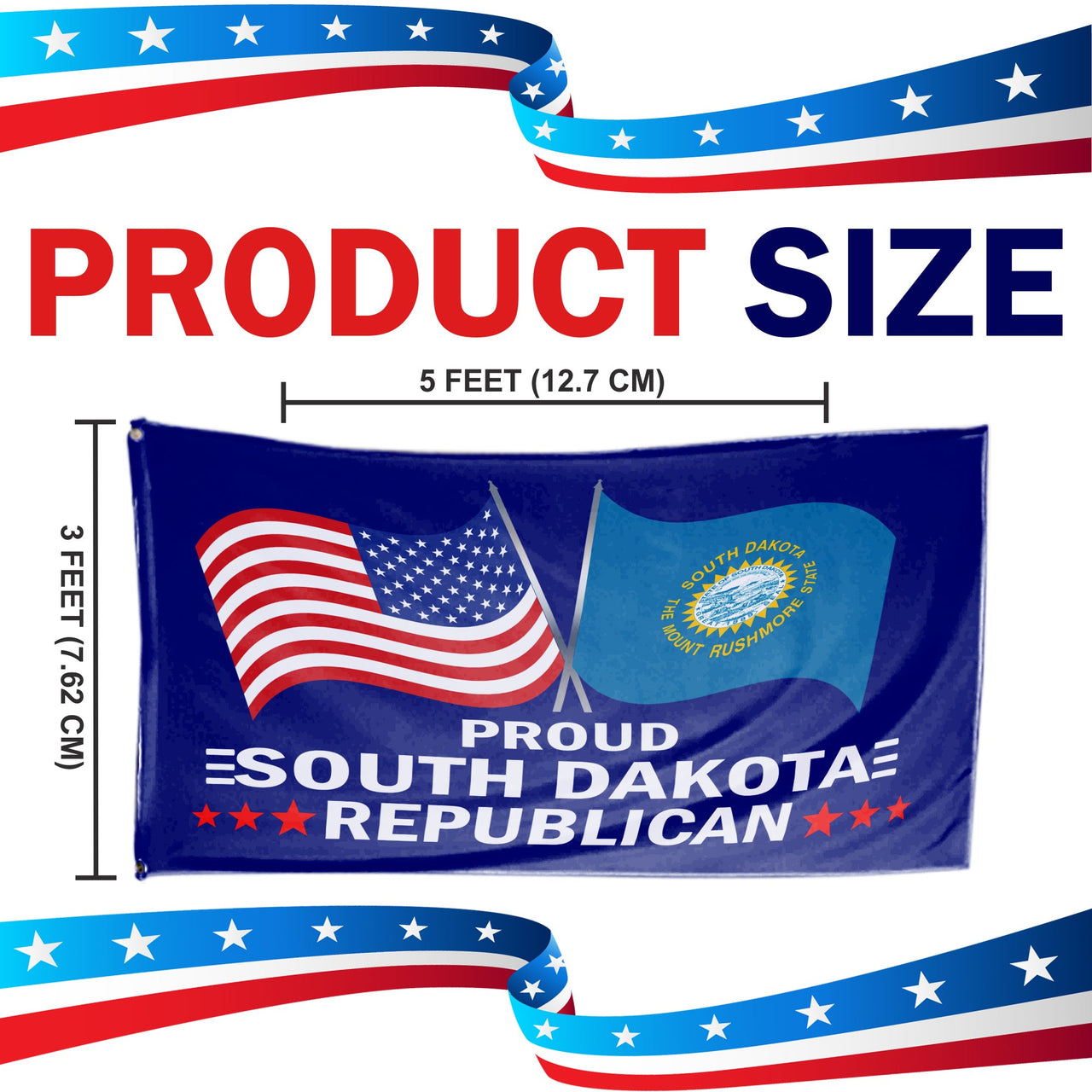 Proud South Dakota Republican  3 x 5 Flag - Limited Edition Flags