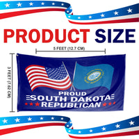 Proud South Dakota Republican  3 x 5 Flag - Limited Edition Flags