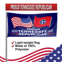 Proud Tennessee Republican 3 x 5 Flag - Limited Edition Flags