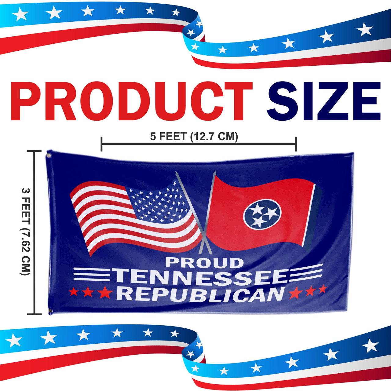 Proud Tennessee Republican 3 x 5 Flag - Limited Edition Flags