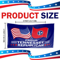 Proud Tennessee Republican 3 x 5 Flag - Limited Edition Flags