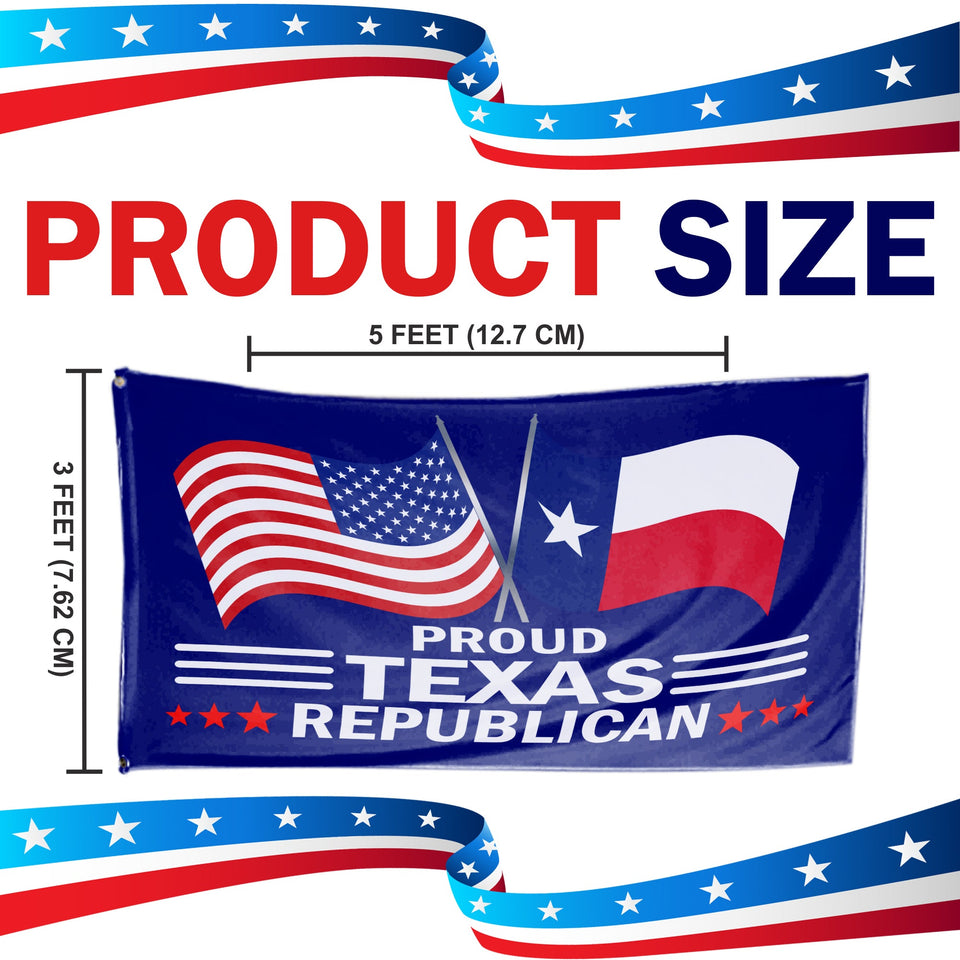 Proud Texas Republican  3 x 5 Flag - Limited Edition Flags