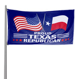 Don't Tread on Texas & Proud Texas Republican 3 x 5 Flag Bundle