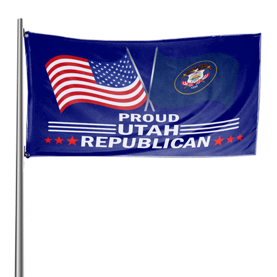 Proud Utah Republican 3 x 5 Flag - Limited Edition Flags
