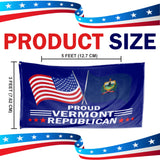 Proud Vermont Republican 3 x 5 Flag - Limited Edition Flags